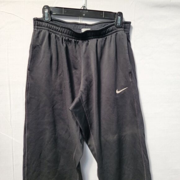 NIKE Black Track Pants Two Front Pockets Stretchable Waist Men's Size Medium - Picture 6 of 9
